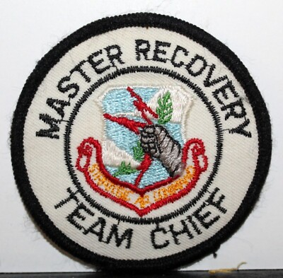 #ad USAF Strategic Air Command SAC Master Recovery Team Chief Full Colored Patch V 2