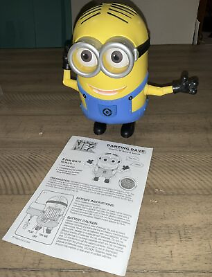 #ad Despicable Me 2 Minion Dancing Dave Grooves to Music amp; Sound 8.5quot; Tall Think Way