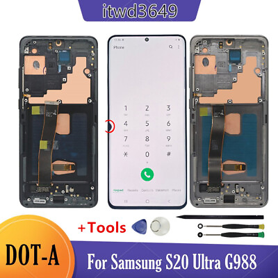 #ad For Samsung S20 Ultra 5G G988 LCD Display Touch Screen Digitizer Dot A Replace