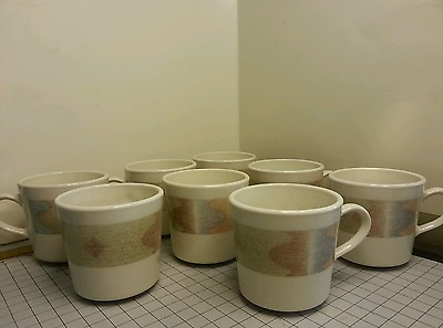 #ad Set of 8 CORNING Coffee Cups Southwest Design 8 oz. USA made $8.99