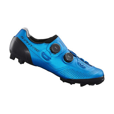 #ad SHIMANO S PHYRE SH XC902 MTB SHOES w SPD CLEAT WIDE VERSION BLUE XC9 NEW