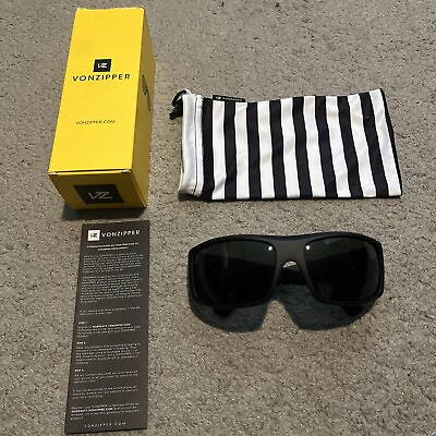 #ad Von Zipper Kickstand Sunglasses Matte Black Grey