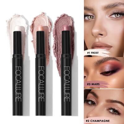 #ad FOCALLURE Eyeshadow Stick Pen Shimmer Lasting Waterproof Makeup Beauty Cosmetics