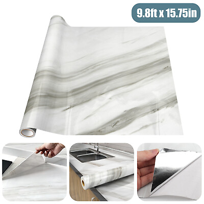 #ad Marble Contact Paper Self Adhesive Peel amp; Stick Wallpaper PVC Kitchen Countertop