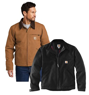 #ad New Mens Carhartt Duck Detroit Jacket Work Coat CT103828 Pick Size and Color