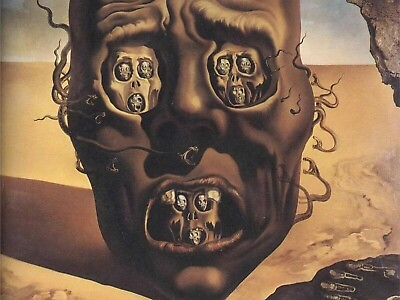 #ad The Face of War 1941 by Salvador Dali art painting print