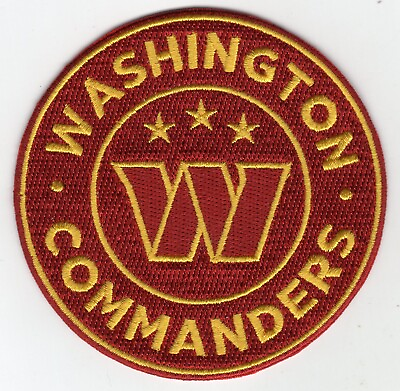 #ad Washington Commanders 3.5quot; Iron On Embroidered Patch USA Seller