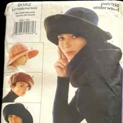 #ad Vogue Accessories 9082 Vintage 1994 Patricia Underwood Hats Ascot UNCUT Pattern