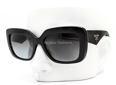 #ad Prada SPR 03Q 1AB 5W1 Sunglasses Polished Black Polarized