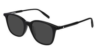 #ad NEW Montblanc Established MB 0006SA Sunglasses 001 Black 100% AUTHENTIC