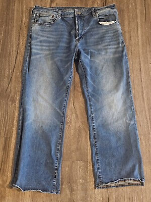 #ad American Eagle Mens Original BootCut 38x30 FlexFit Dark Wash Jeans Measure 36x28