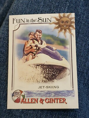 #ad 2023 TOPPS ALLEN amp; GINTER FUN IN THE SUN JET SKIING CARD #FITS 10