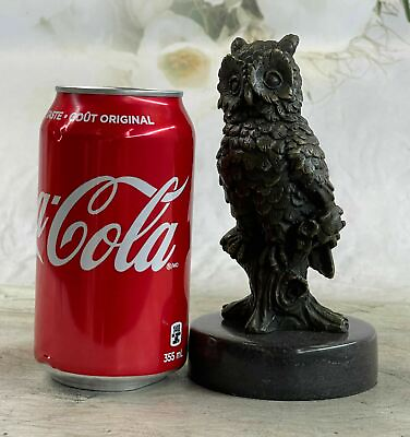 #ad Handcrafted bronze sculpture SALE Bar Owl Hotcast Pure Abstract Large Beautiful $219.00