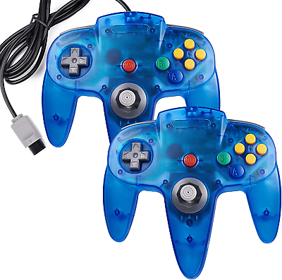 #ad 2 Pack Retro N64 Controller Classic N64 Remote Wired Game Pad Control