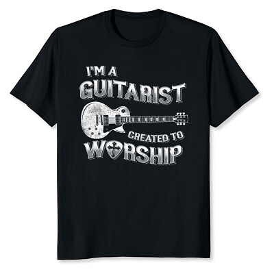 #ad NEW LIMITED Christian Music Church Guitar Jesus 2 Design Gift Idea T Shirt S 3XL