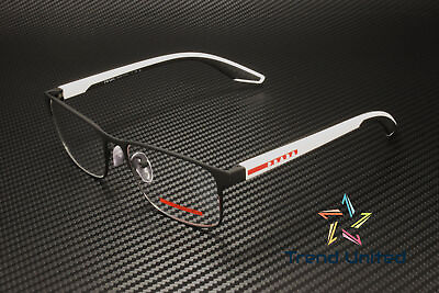 #ad PRADA LINEA ROSSA PS 50PV DG01O1 Black Rubber Demo Lens 55 mm Men#x27;s Eyeglasses