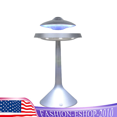 #ad Levitating Floating Speaker Wired Magnetic UFO LED Lamp Bluetooth Speaker