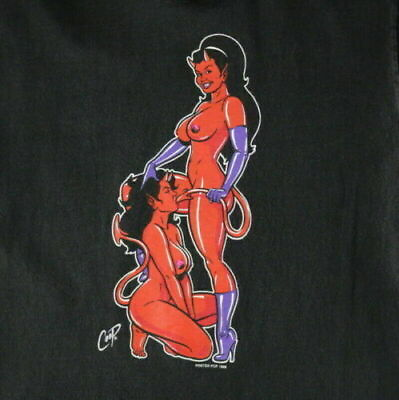 #ad Naked Devil Chicks New Black Mens Womens T shirt