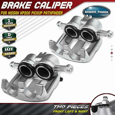 #ad 2x Brake Calipers w o Bracket for Nissan NP300 Pickup Pathfinder Front LH amp; RH