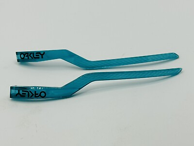 #ad OAKLEY HYDRA SUNGLASSES REPLACEMENT TEMPLE ARMS SET OF 2 BLUE TRANSLUCENT FRAME