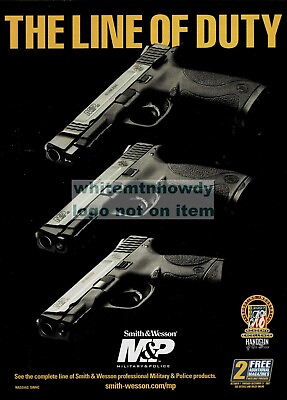 #ad 2007 SMITH amp; WESSON Military amp; Police Mamp;P .45 .40 amp; 9C Pistol Original PRINT AD