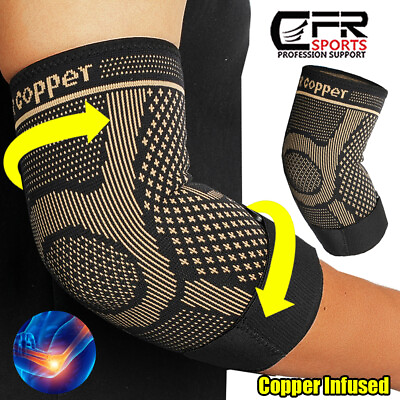 #ad CFR Tennis Elbow Brace Support Arthritis Tendonitis Golfer Arm Joint Pain Copper $6.74