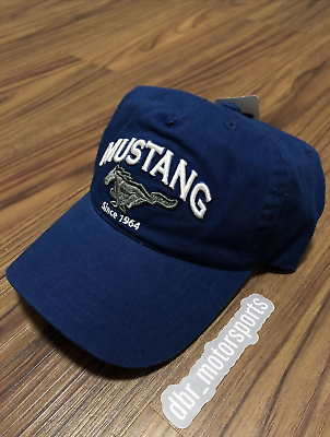 #ad NEW FORD MUSTANG Officially Licensed Blue Snapback Hat