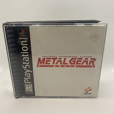 #ad Metal Gear Solid PlayStation 1 PS1 Black Label CIB Complete W Manual