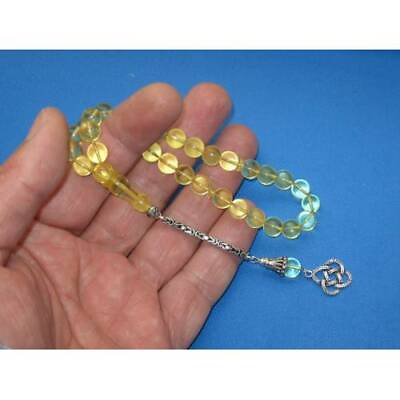 #ad Islamic Prayer Beads %100 Baltic Amber 33 Prayer Beads Rosary Tasbeeh