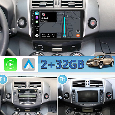 #ad 9quot; For 2007 2012 Toyota RAV4 Apple Carplay Car Stereo Radio Android 12 GPS Navi