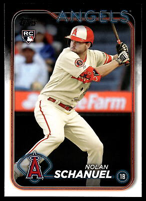 #ad 2024 Topps #53 Nolan Schanuel Rookie Los Angeles Angels
