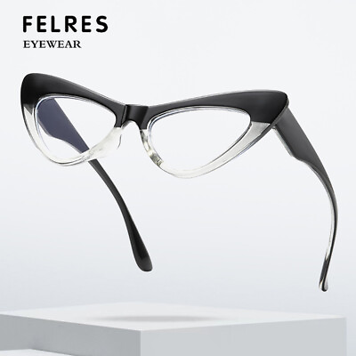 #ad Women Fashion Cat Eye Blue Light Blocking Eyeglasses Clear Lens Glasses Frames
