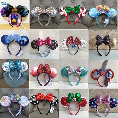 #ad 120 Styles Disney Parks Loungefly Bow Minnie Mouse Ears Collection Headband