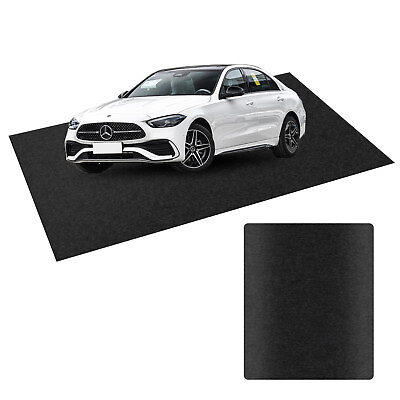 #ad Garage Floor Mat 17#x27; x 7#x27;4quot; Waterproof Durable Oil Spill Mat Protects Surfaces