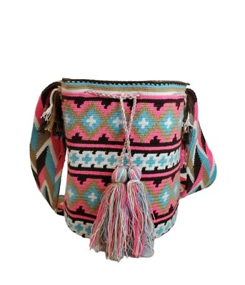 #ad New Authentic Mochila Wayuu 100% Colombia handmade bag large Size
