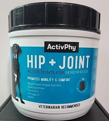 #ad ActivPhy Hip amp; Joint for Senior Dogs 75ct Mobility Comfort 19.84oz