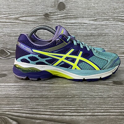 #ad Asics Womens Gel Pulse 7 T5F6N Lace Up Running Shoes Size 7.5 39 EU Purple Teal $30.76