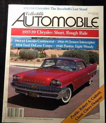 #ad Collectible Automobile 1991 October 1957 59 Chrysler Lincoln Jensen Pontiac Ford