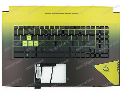 #ad FOR MSI Crosshair 17 B12UGZ B12UGZO Palmrest Keyboard LED US International