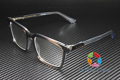 #ad GUCCI GG1120O 003 Rectangular Brown Light Blue Demo Lens 55 mm Men#x27;s Eyeglasses