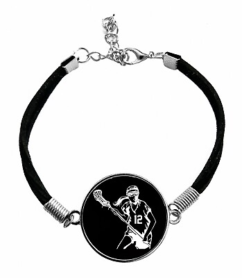 #ad Lacrosse Girl Bracelet with Any Jersey Number 00 99