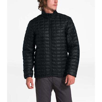 #ad New Mens The North Face Black Eco Thermoball Full Zip Jacket Coat Puffer Matte $120.01