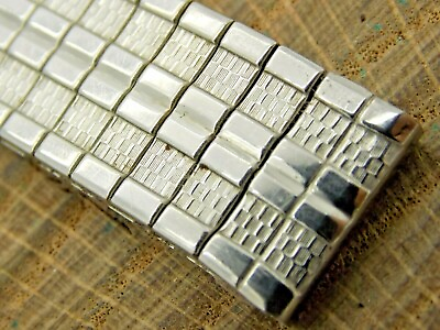 #ad Speidel Stainless Mens Vintage Watch Band Expansion 16mm Straight Lug Pre Owned