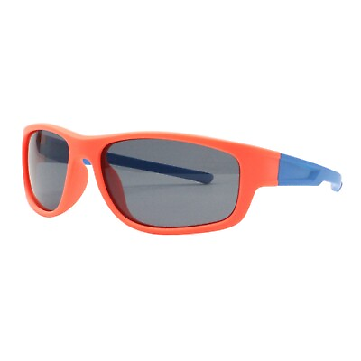 #ad Kid#x27;s Polarized Lens Sunglasses Silicone Flexible Wrap Around Frame Boys