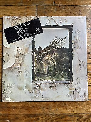 #ad LED ZEPPELIN IV Zoso LP COLUMBIA RECORD CLUB CRC WITH HYPE STICKER