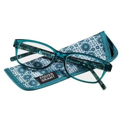 #ad Reading glasses FOSTER GRANT PEARLA TEAL #210