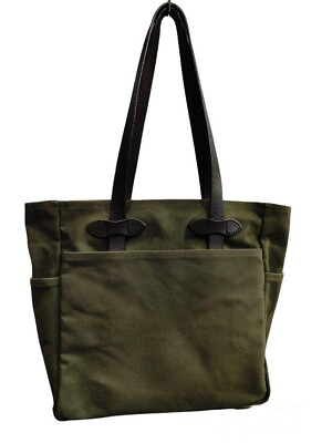 #ad Filson Rugged Twill Open Tote Bag green new 2403M