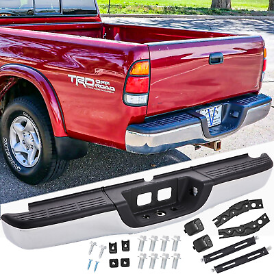 #ad For 2000 2006 Toyota Tundra Chrome Complete Rear Bumper Replacement