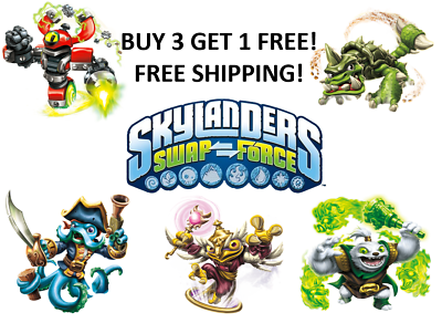 #ad Skylanders Swap Force Figures BUY 3 GET 1 FREE FREE SHIPPING