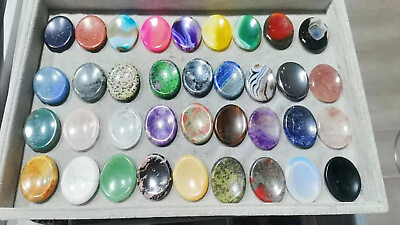 #ad 40mm Natural Mix material worry stone play with Crystal Quartz Healing Decorate